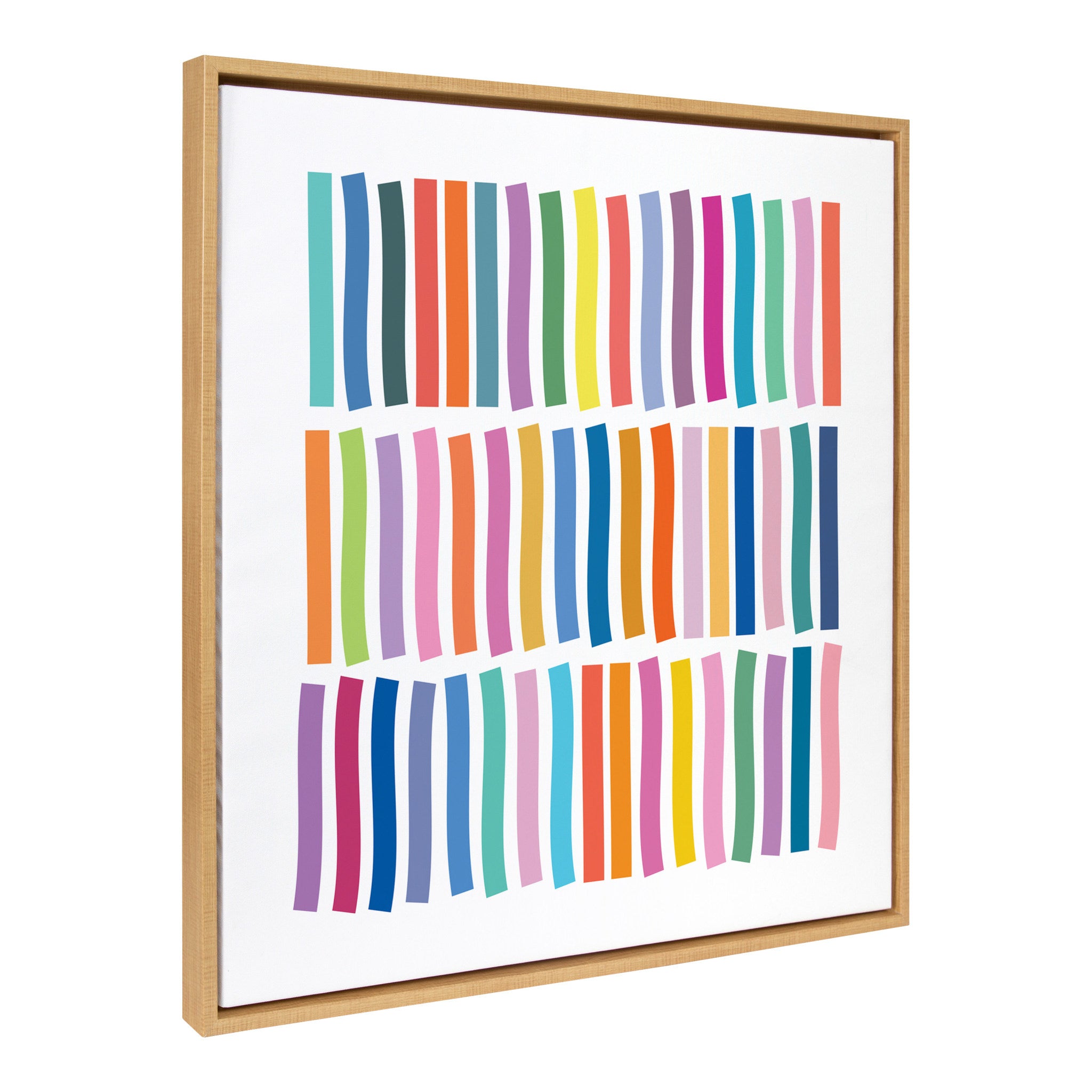 Sylvie Whimsical Lines Framed Canvas by Apricot + Birch
