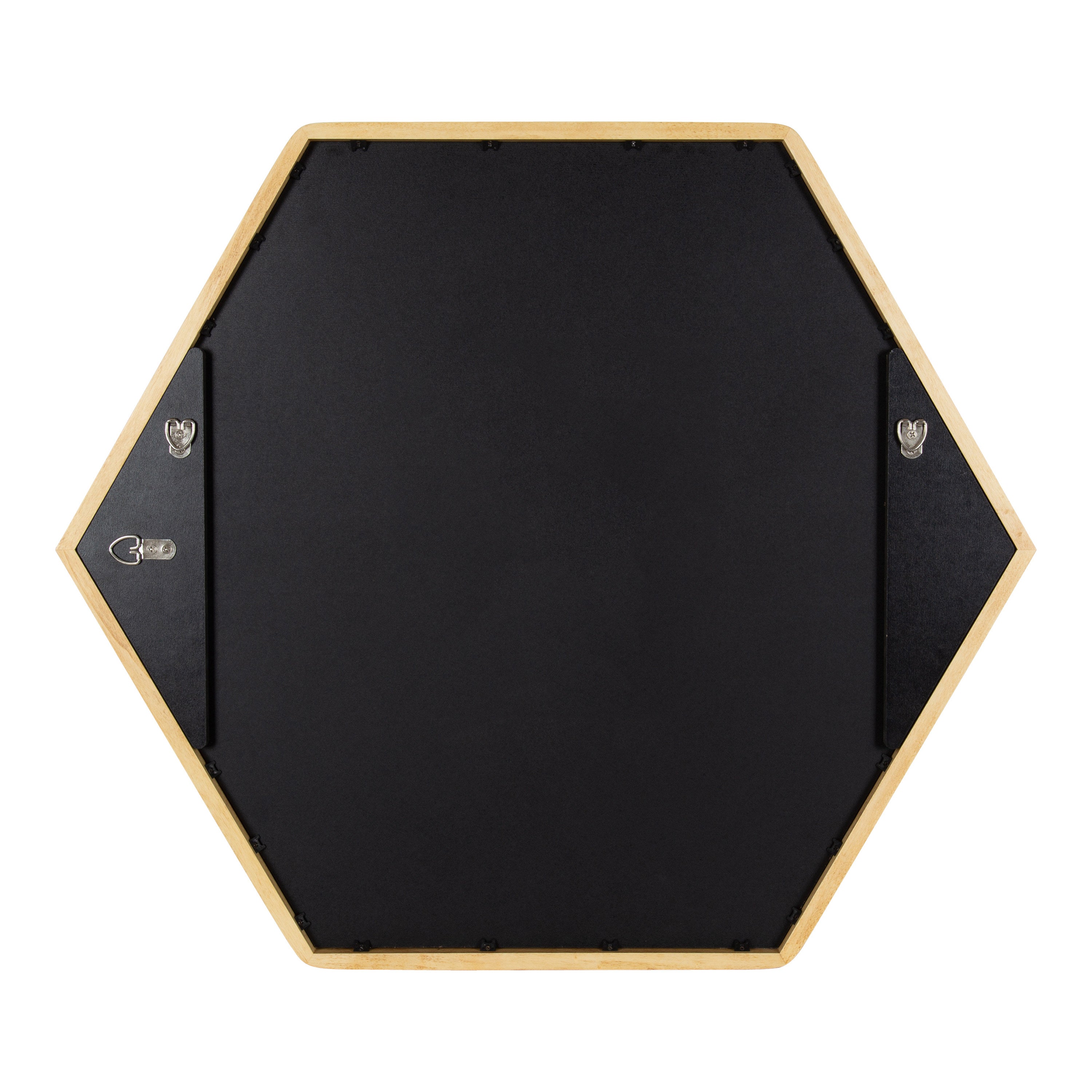 McLean Hexagon Wood Framed Wall Mirror