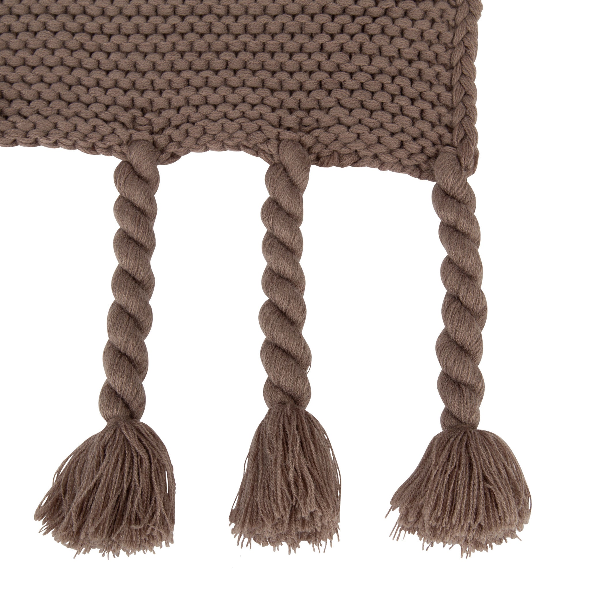 Foley Throw Blanket with Rope Tassels