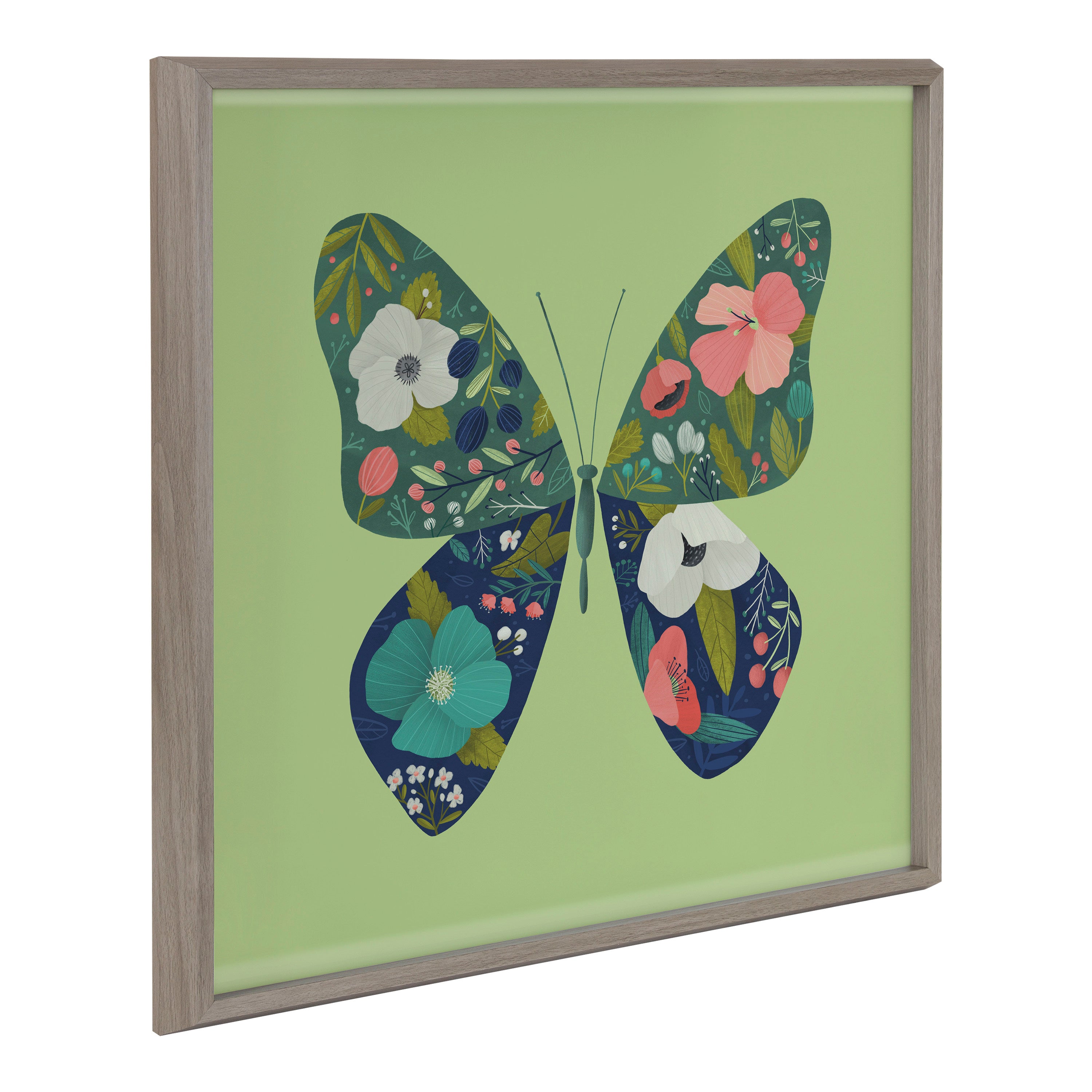Blake Things with Wings Butterfly Framed Printed Acrylic by Heather Rosas
