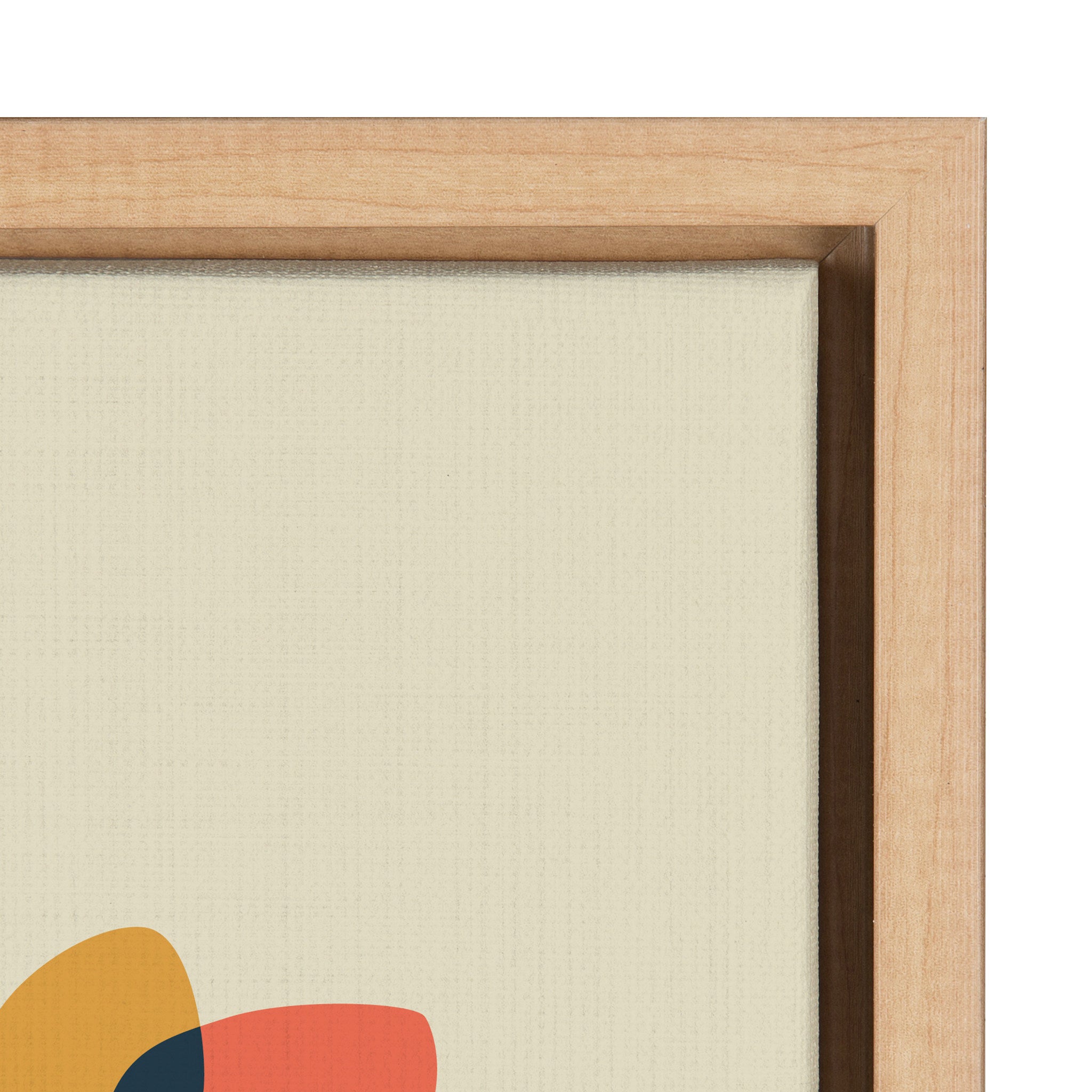Sylvie Mid Century Modern Sunflowers Framed Canvas by Rachel Lee of My Dream Wall