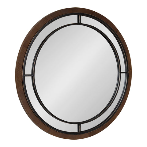 Audubon Round Framed Wall Mirror
