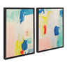 Sylvie Pop of Color I and II Framed Canvas Art Set by Amy Lighthall