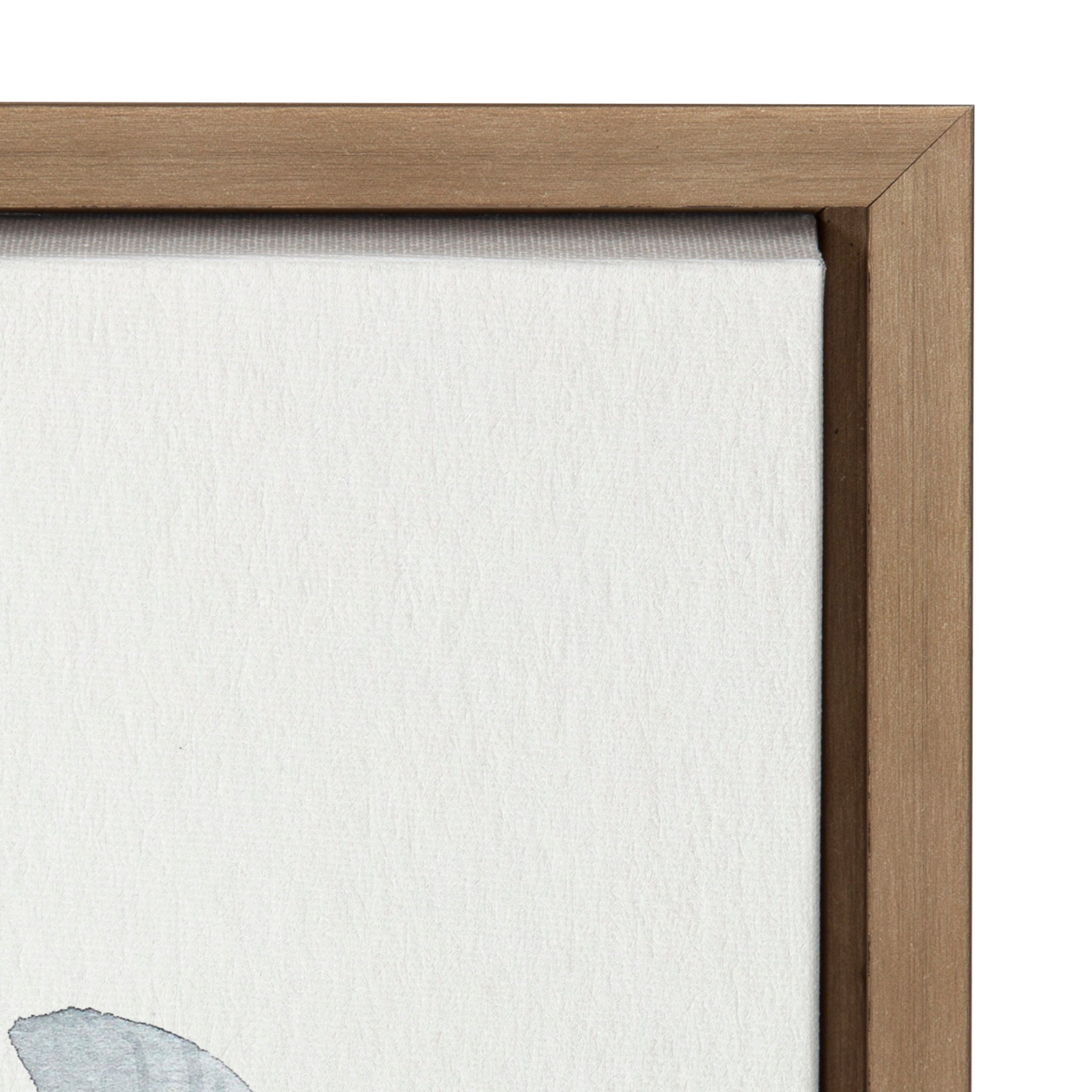 Sylvie Gray Bloom Framed Canvas by Patricia Shaw