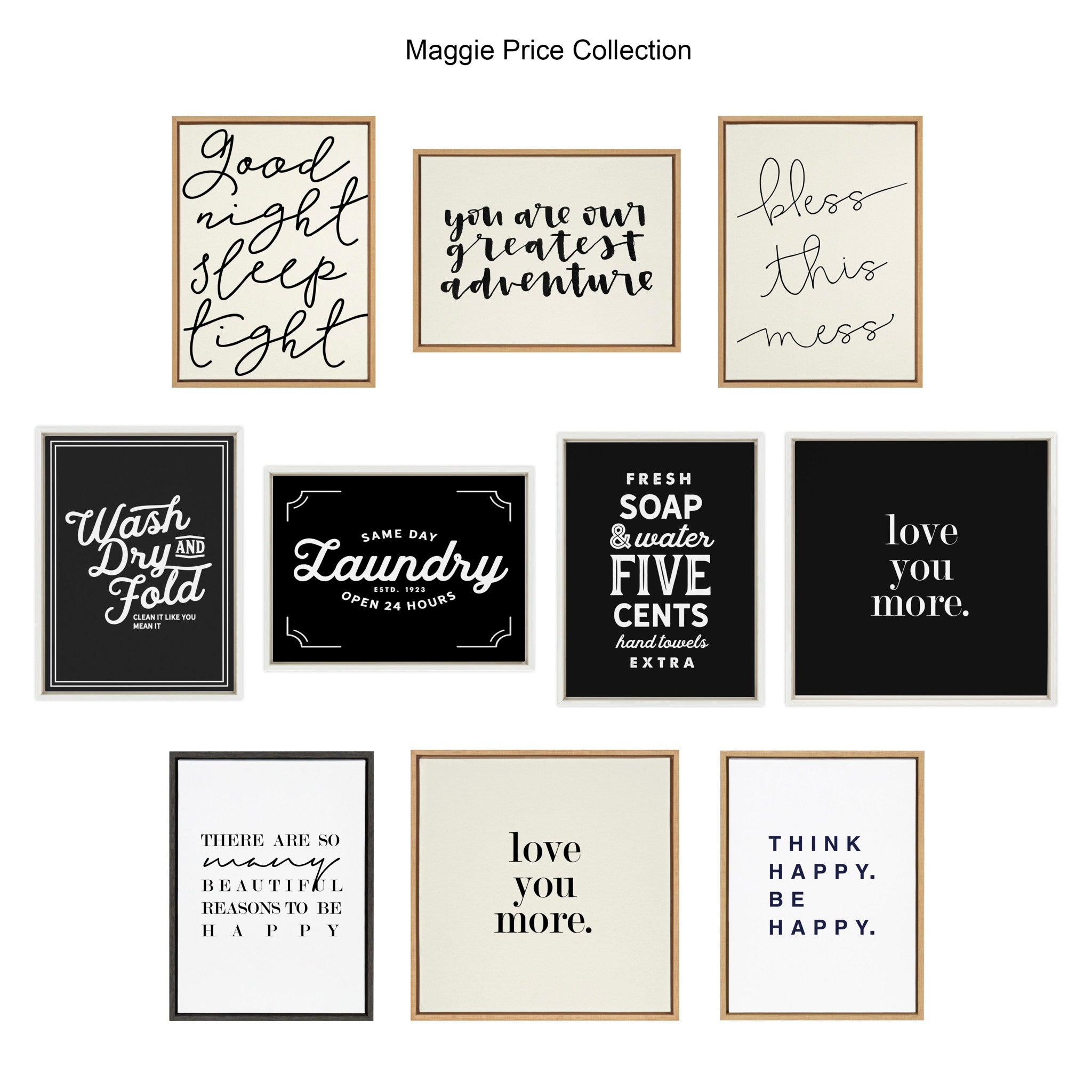 Sylvie Wash Dry and Fold Framed Canvas by Maggie Price