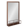 Jackson Metal Frame Mirror with Shelf