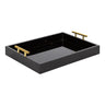 Lipton Decorative Wood Tray with Metal Handles