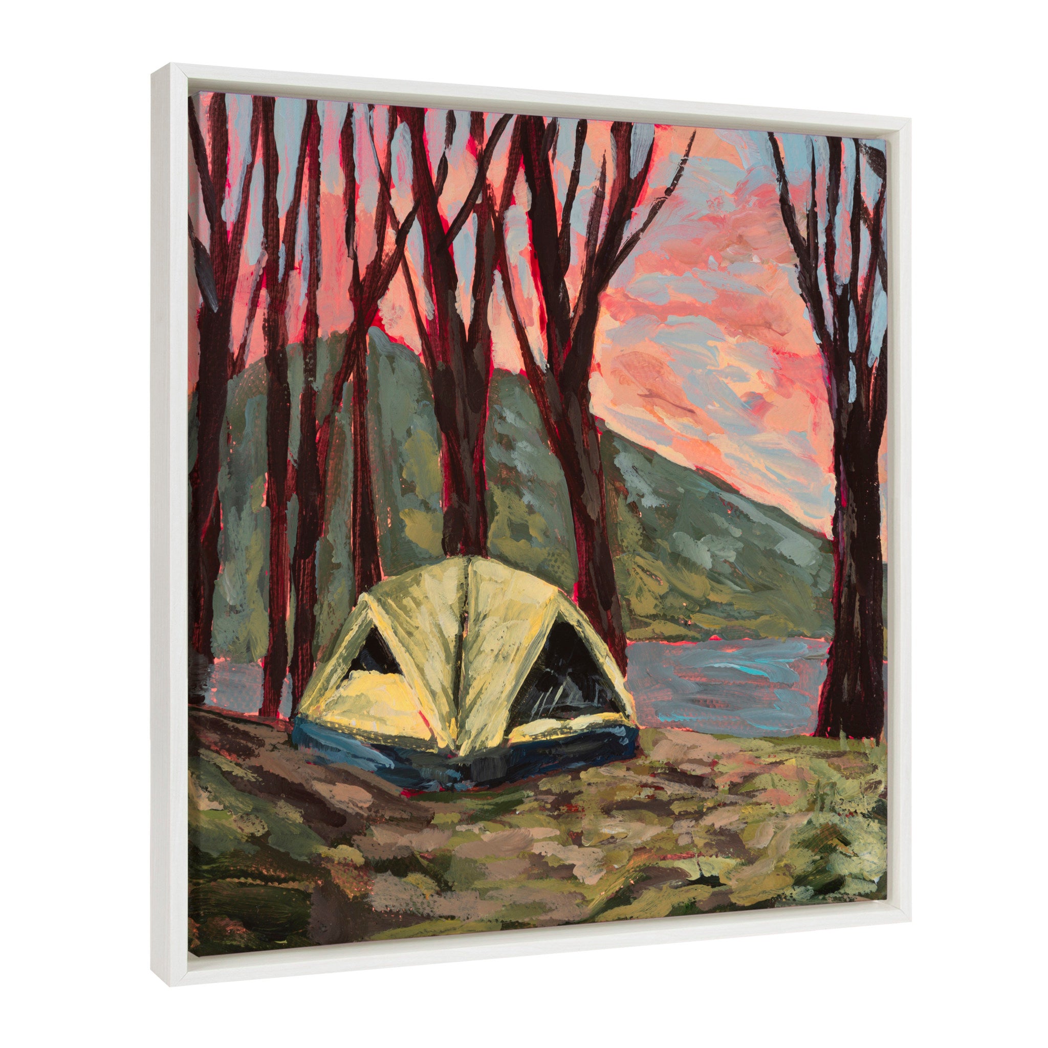 Sylvie Tent 2 Framed Canvas by Emily Kenney