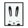 Sylvie Modern Baby Bunny Framed Canvas by Rachel Lee of My Dream Wall