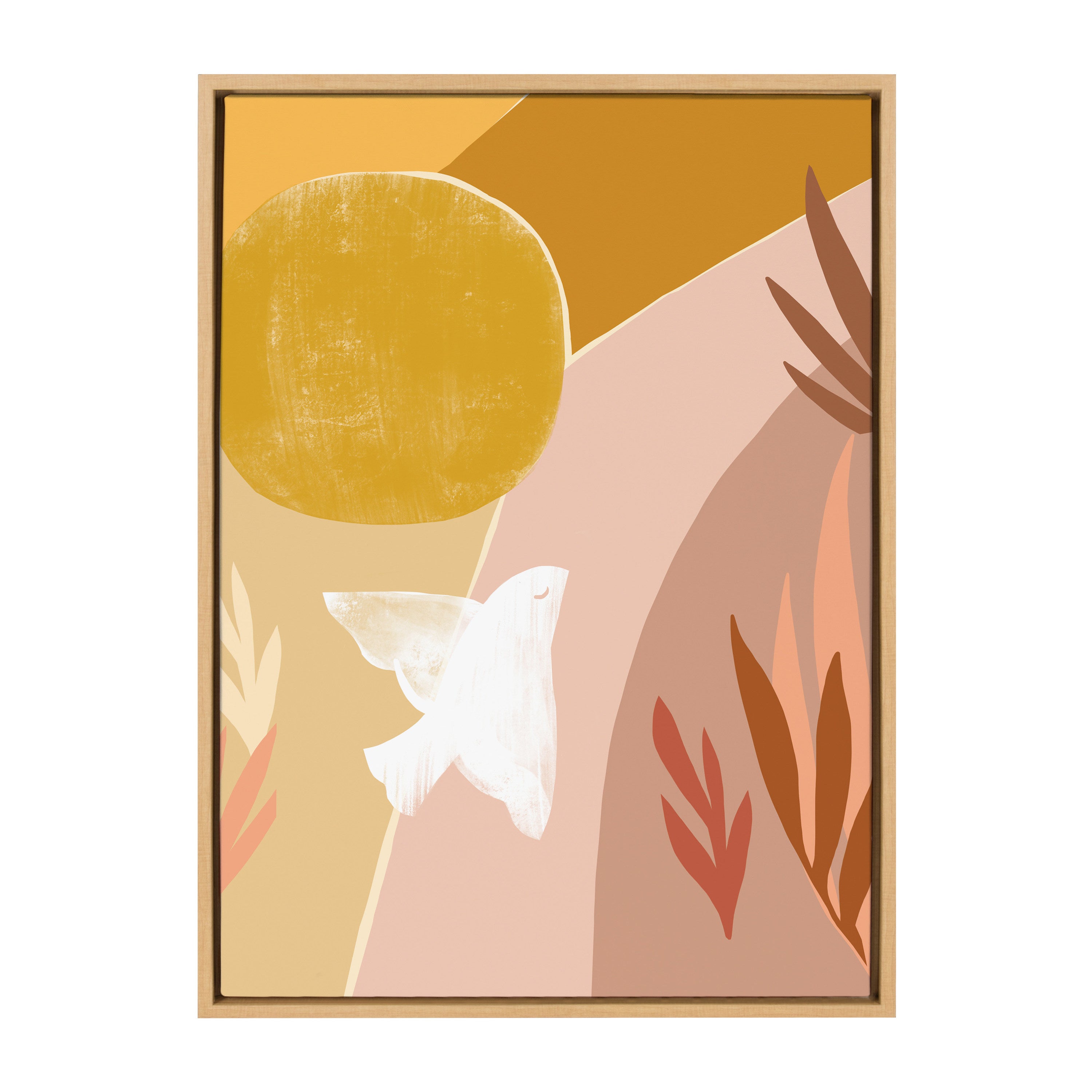 Sylvie Sunrise Dove Framed Canvas by Kate Aurelia Holloway