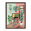 Sylvie TV Cat Bed Framed Canvas by Rachel Lee of My Dream Wall