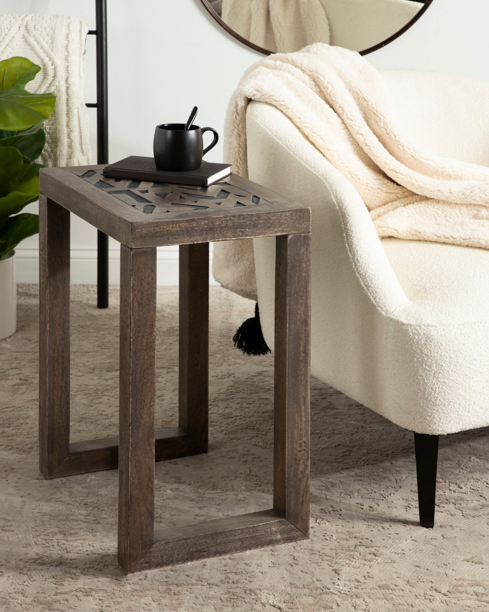 Elyria Wood Side Table