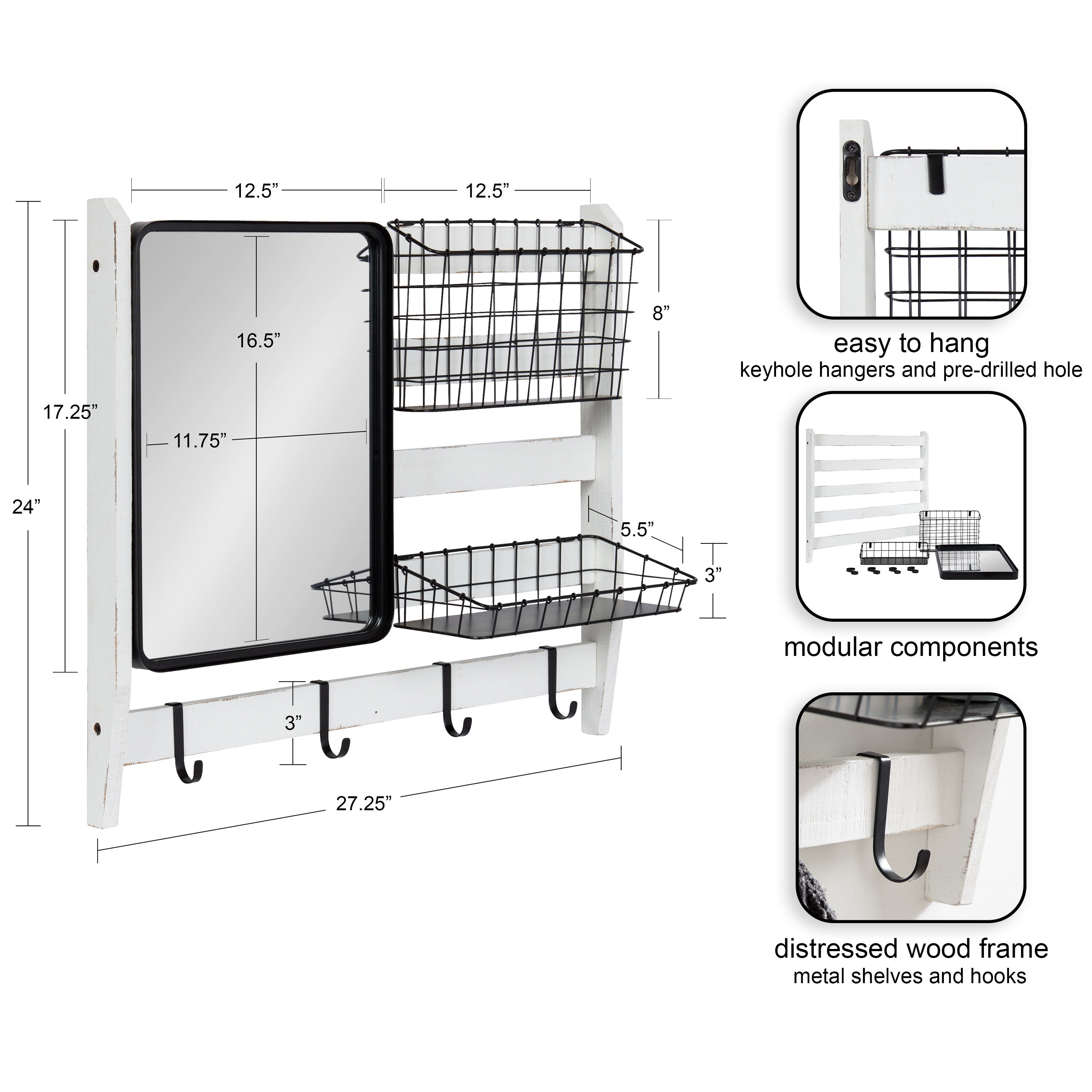 Bathroom Wall Organizer (Step-by-Step Instructions) - Chisel & Fork