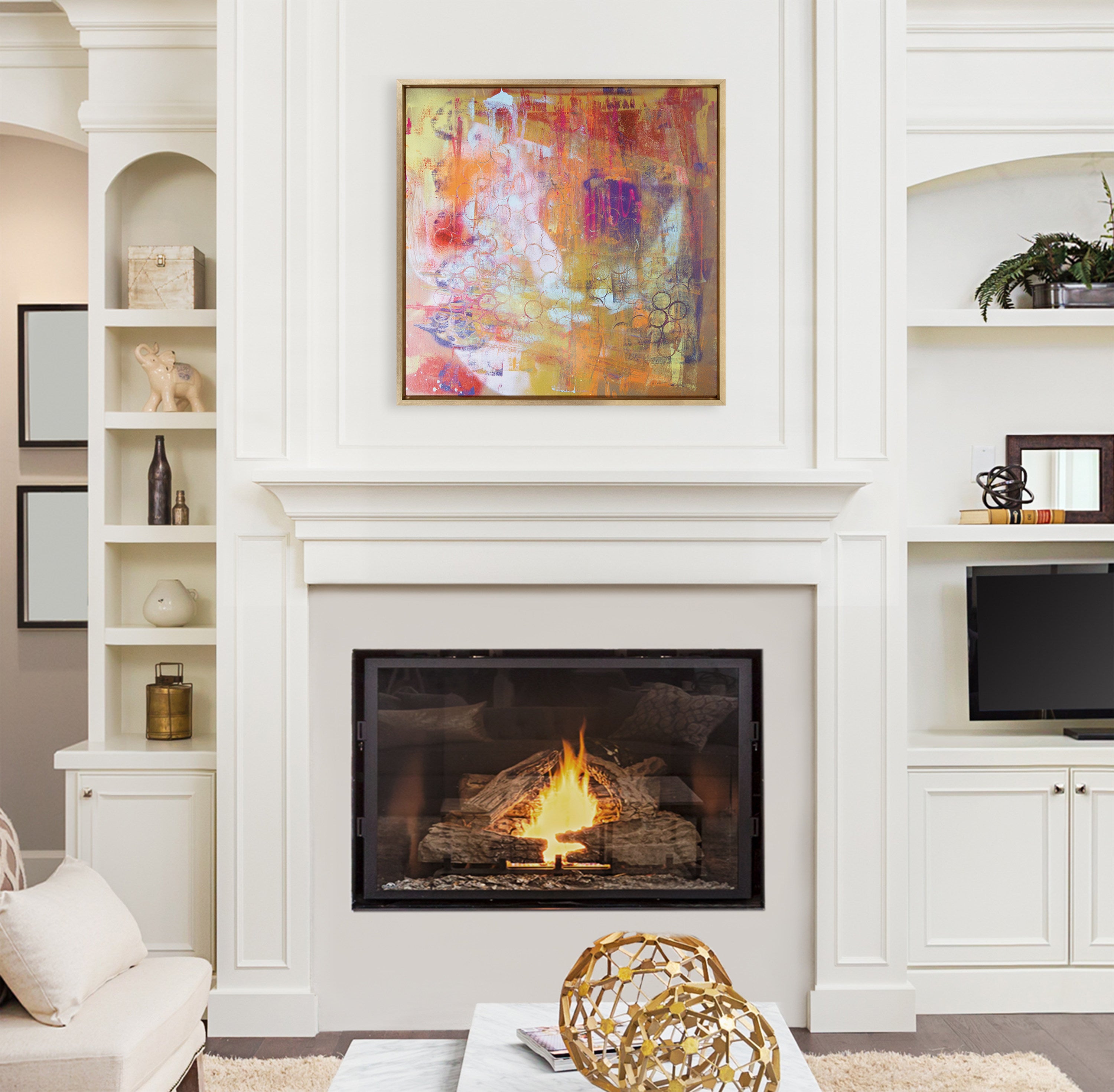 Sylvie Changes Framed Canvas by Grant Mahr