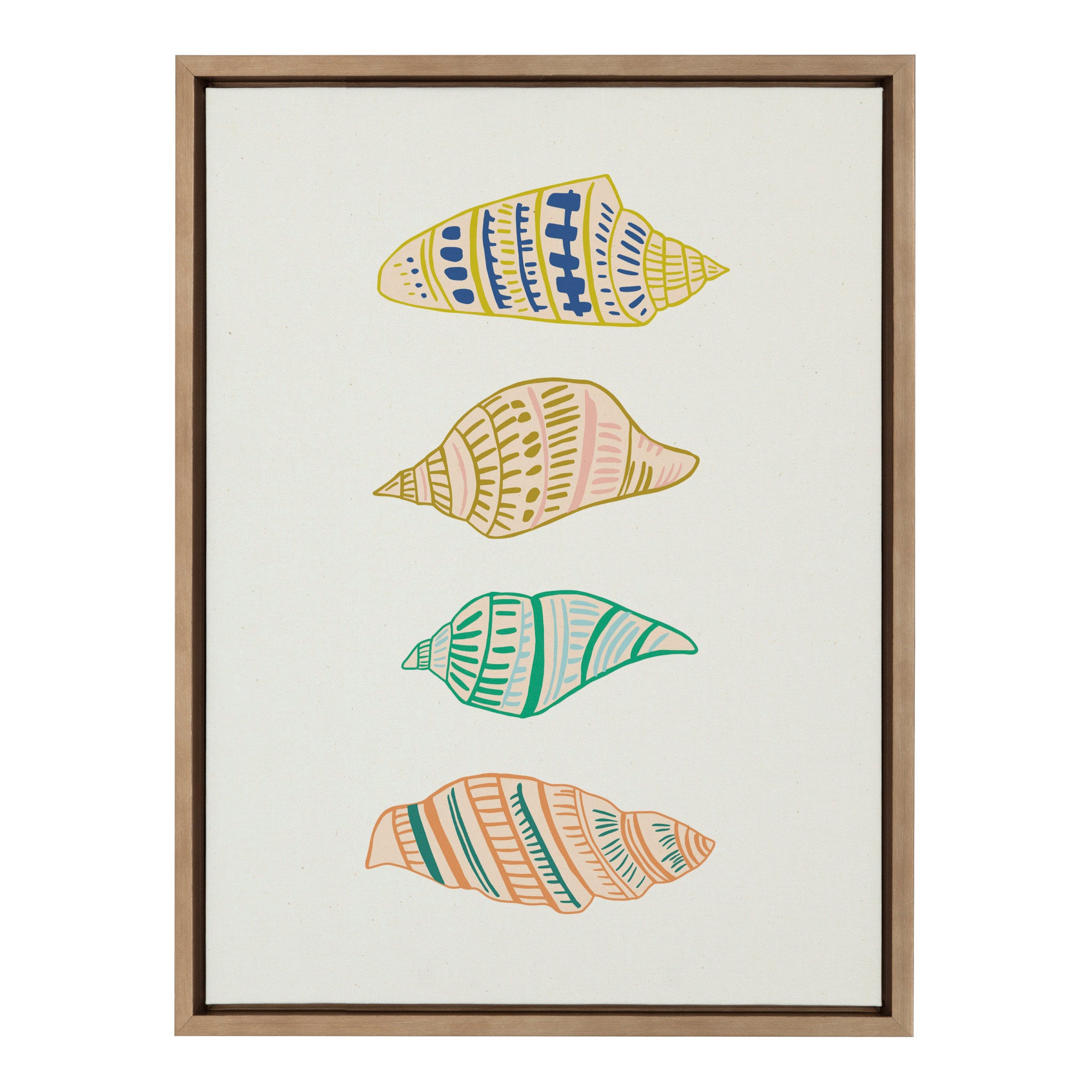 Sylvie Ocean Treasures Framed Canvas by Alicia Schultz