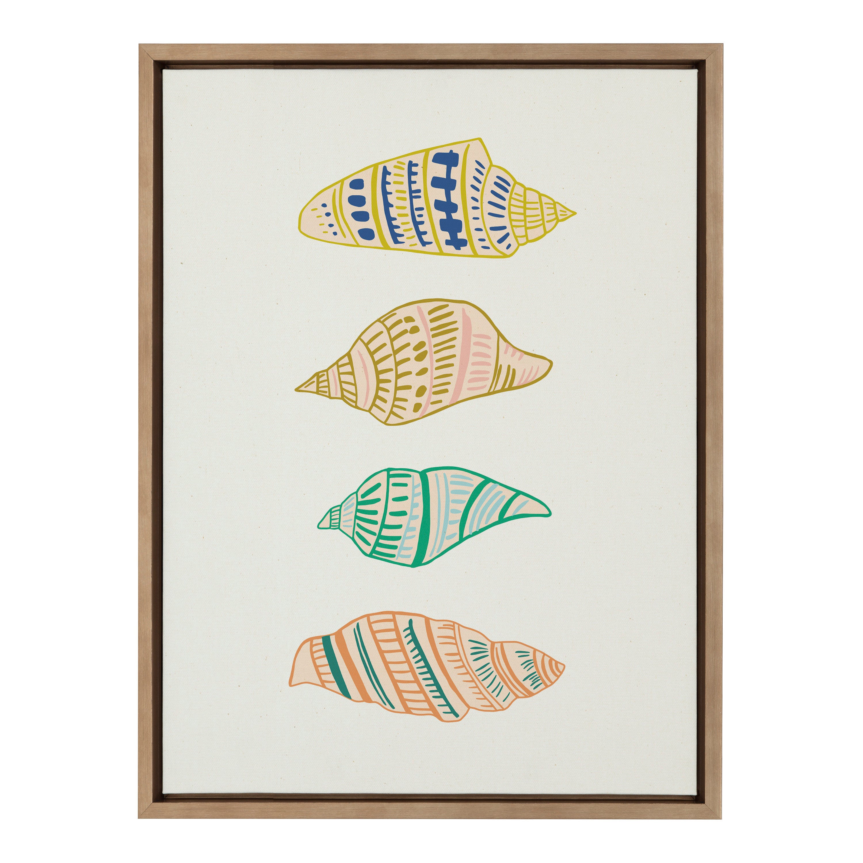 Sylvie Ocean Treasures Framed Canvas by Alicia Schultz