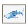 Sylvie Whale Shark Framed Canvas Art by Cathy Zhang
