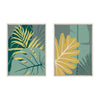 Sylvie Jungle Leaves Framed Canvas Set by Maja Mitrovic of Makes My Day Happy
