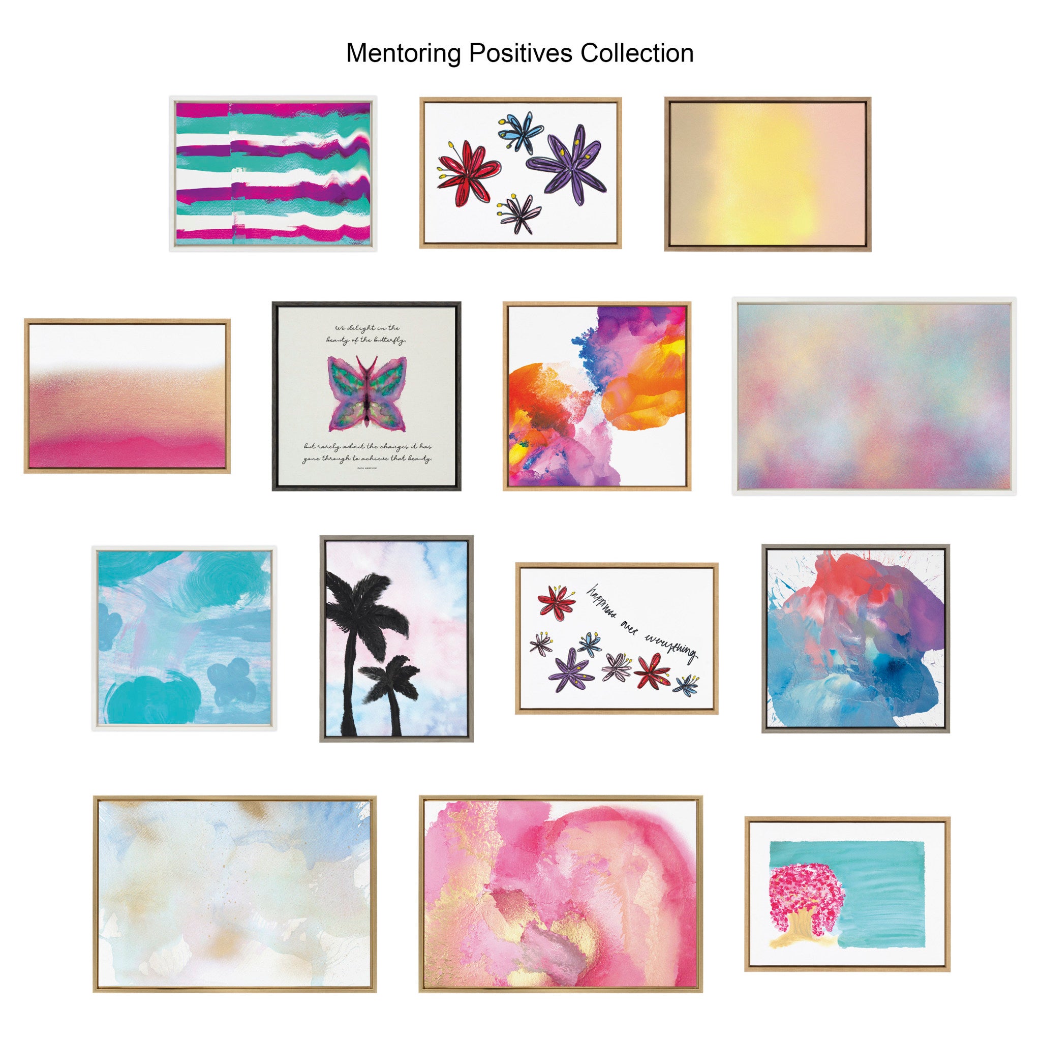 Sylvie The Sanaa Way Framed Canvas Set by Mentoring Positives