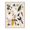 Sylvie Blush Acorn Twigs Framed Canvas by Myriam Van Neste