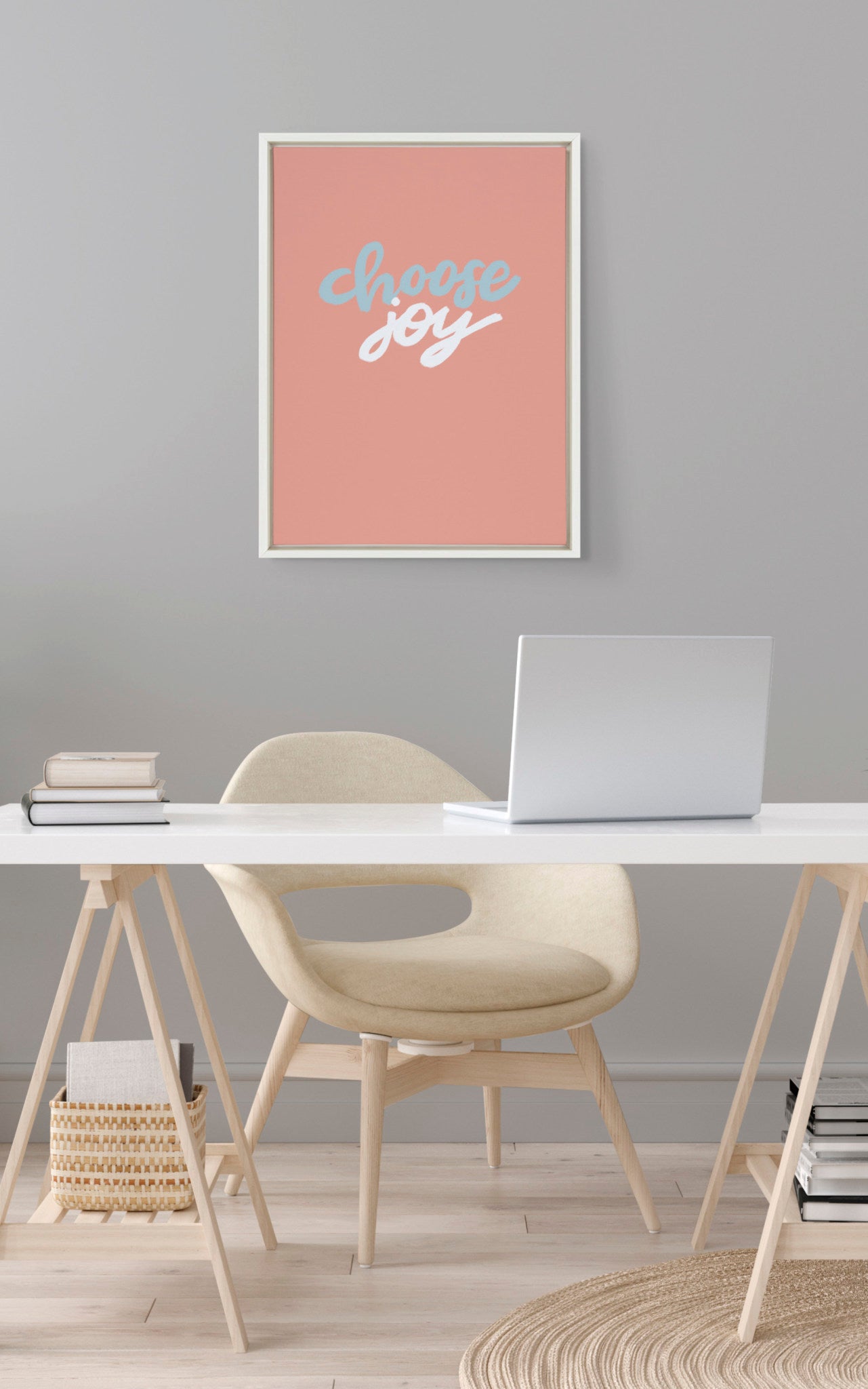 Sylvie Choose Joy Framed Canvas by Jenn Van Wyk of Jenn Pens it All
