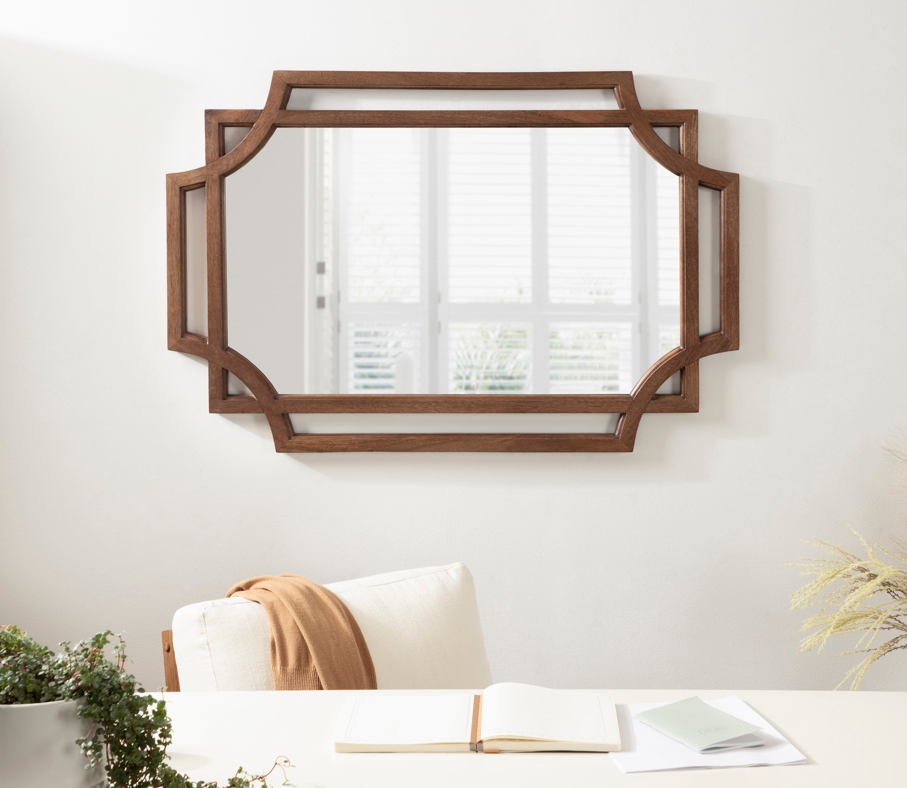 Minuette Wood Framed Wall Mirror