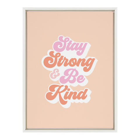 Sylvie Strong and Kind Framed Canvas by Dominique Vari
