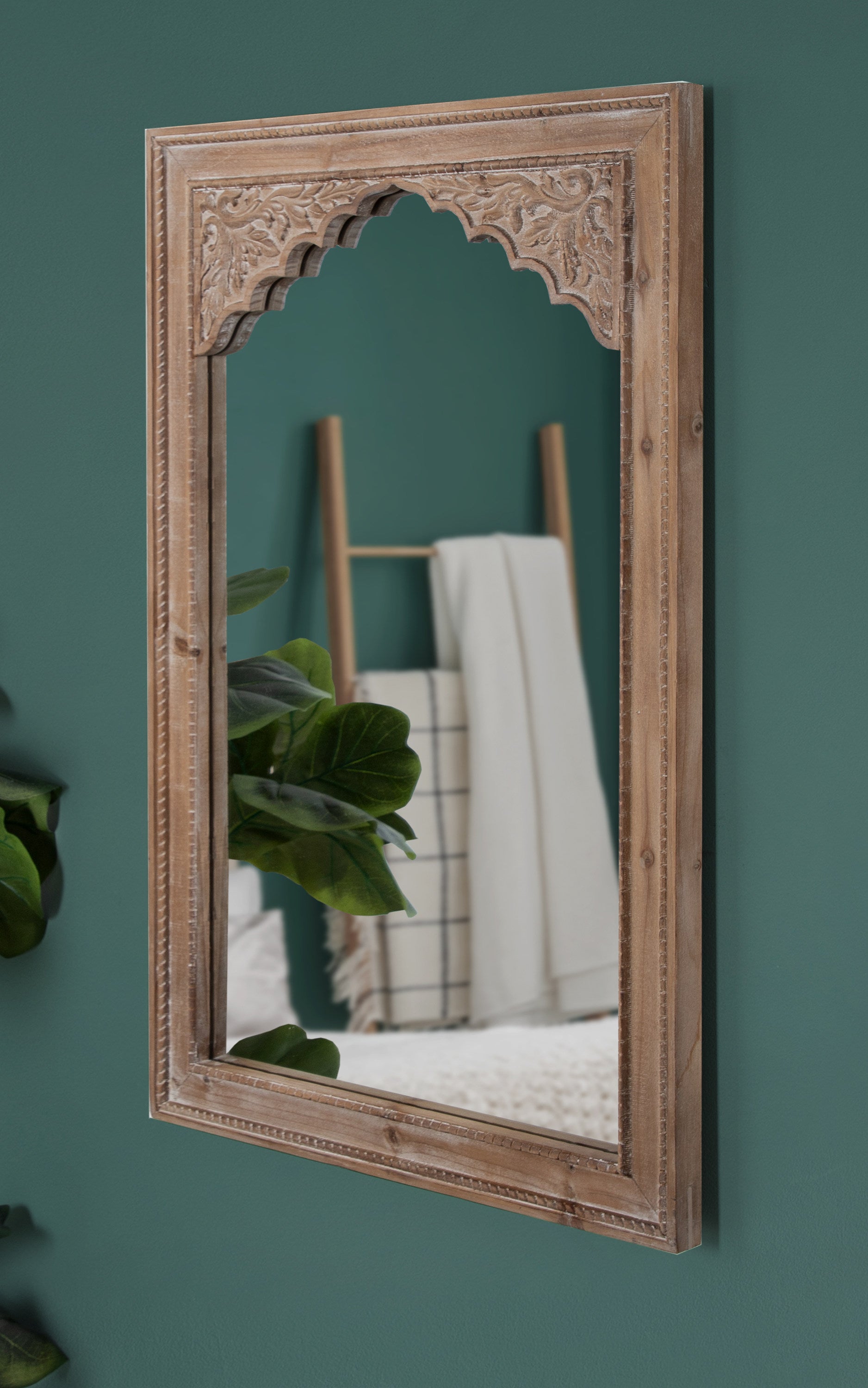 Shivani Wood Framed Mirror