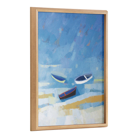 Blake Golden Dunes Framed Printed Wood by Giuliana Lazzerini