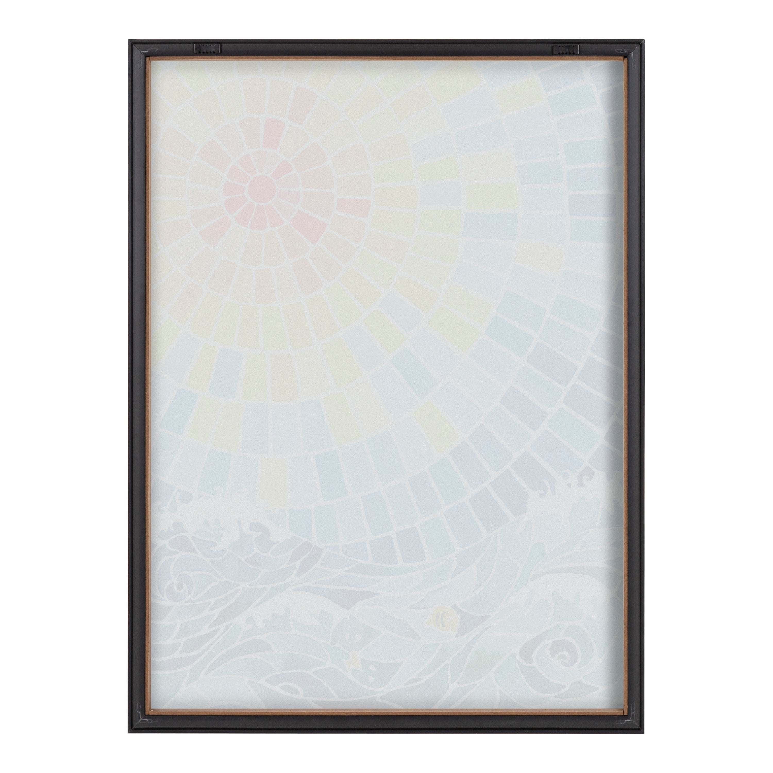 Blake Under the Hawaiian Sun Framed Printed Glass by Janet Meinke-Lau
