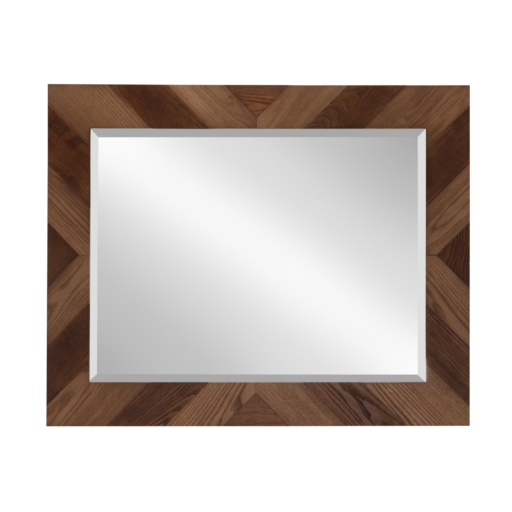 Rost Pieced Wood Framed Wall Mirror