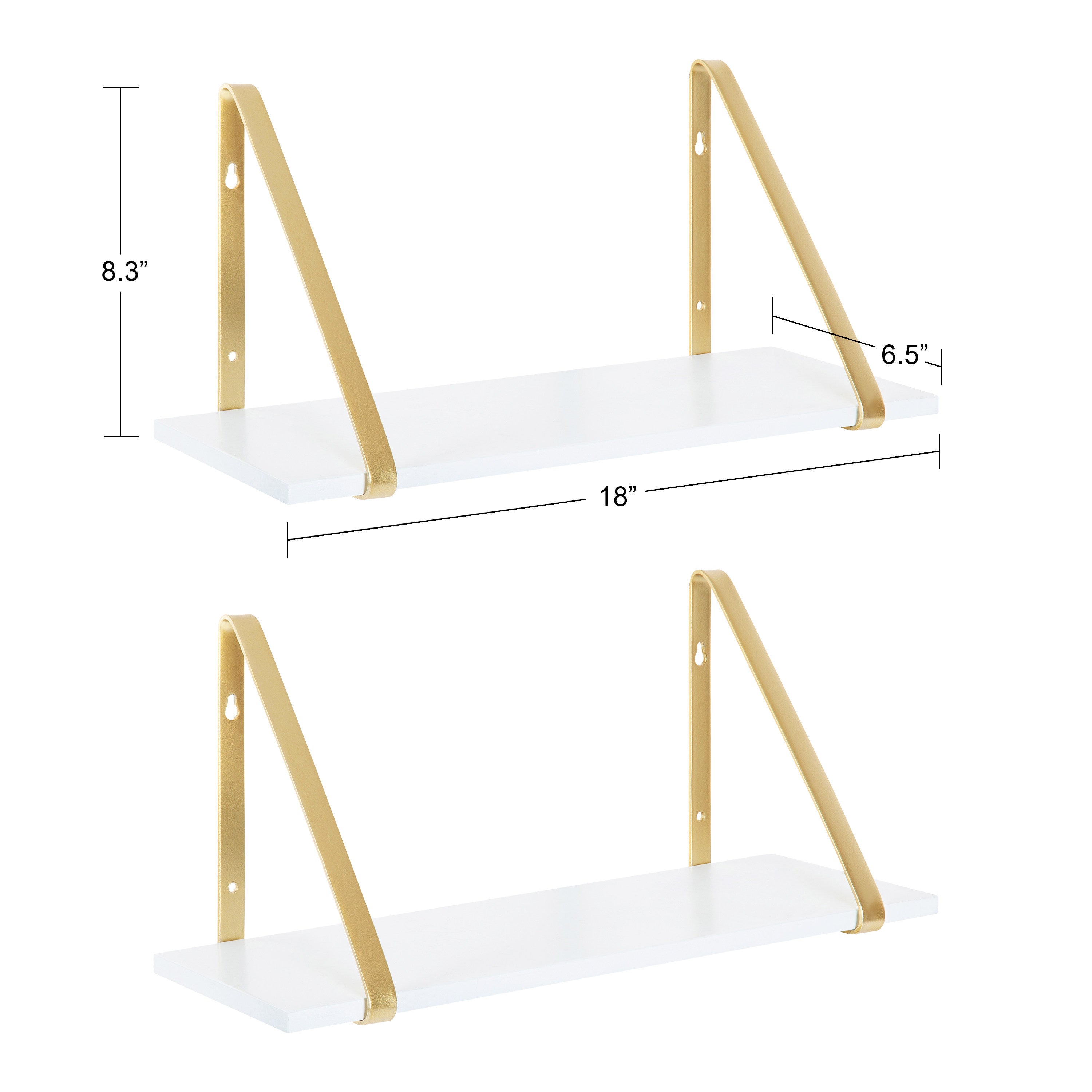 Soloman Wooden Shelves with Brackets