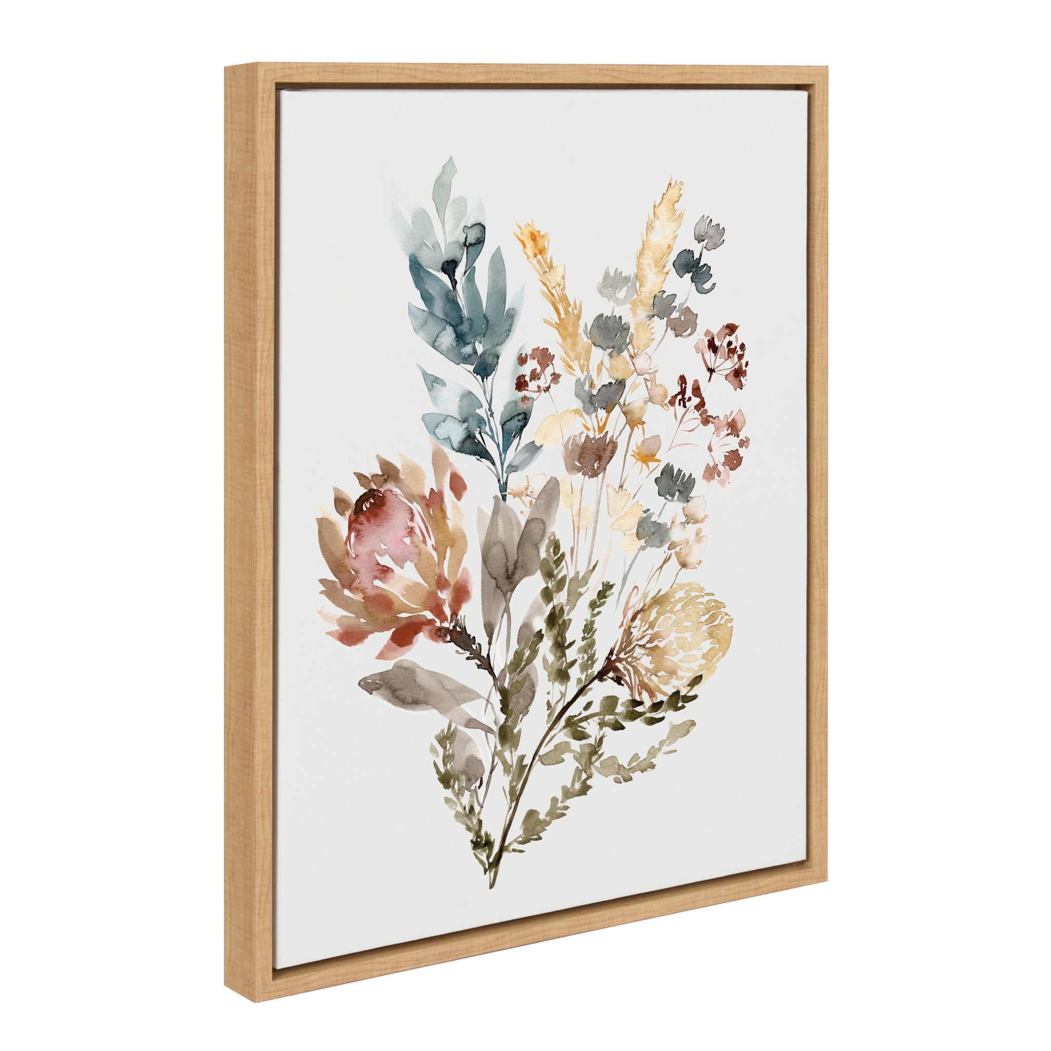 Sylvie Wildflower Bunch Framed Canvas by Sara Berrenson