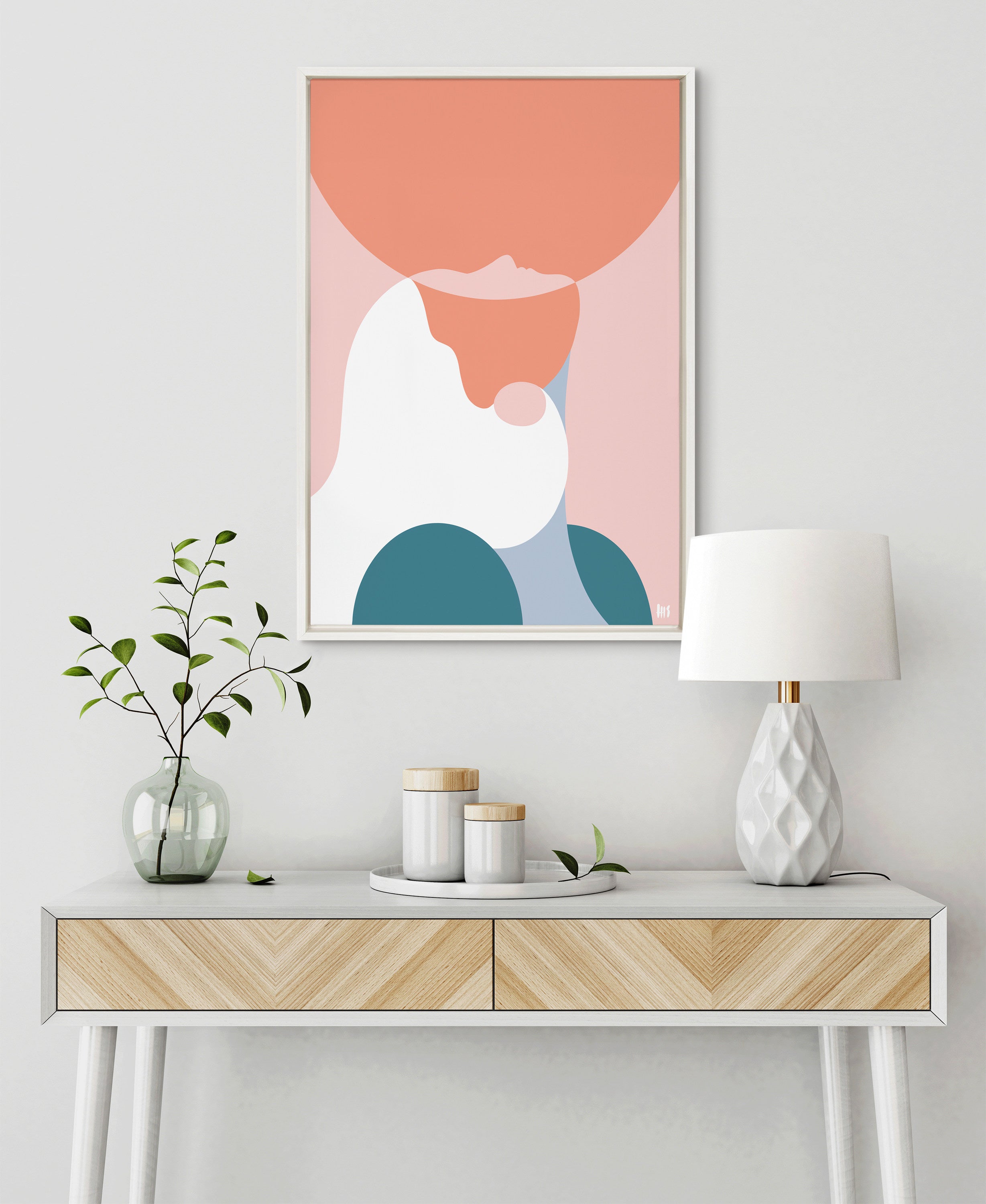 Sylvie You Are Enough Framed Canvas by Maggie Stephenson