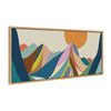 Sylvie Mountains Crop Framed Canvas by Rachel Lee of My Dream Wall