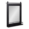 Cates Framed Wall Mirror with Shelf