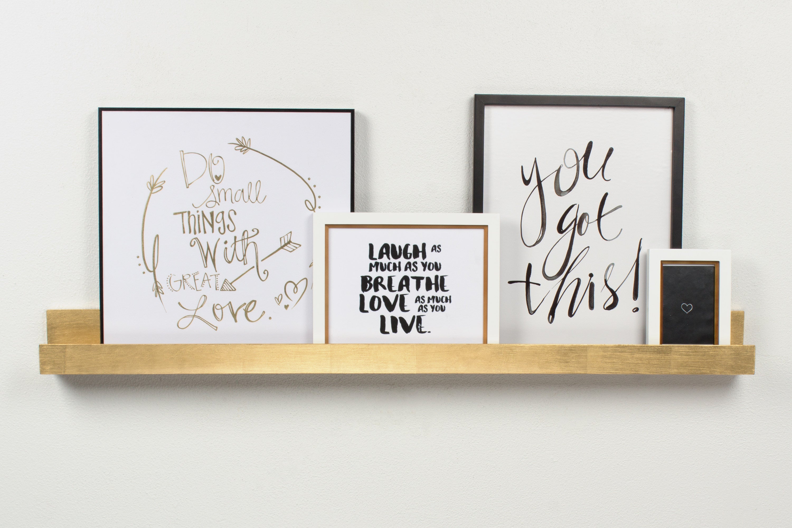 Levie Wooden Picture Ledge Wall Shelf