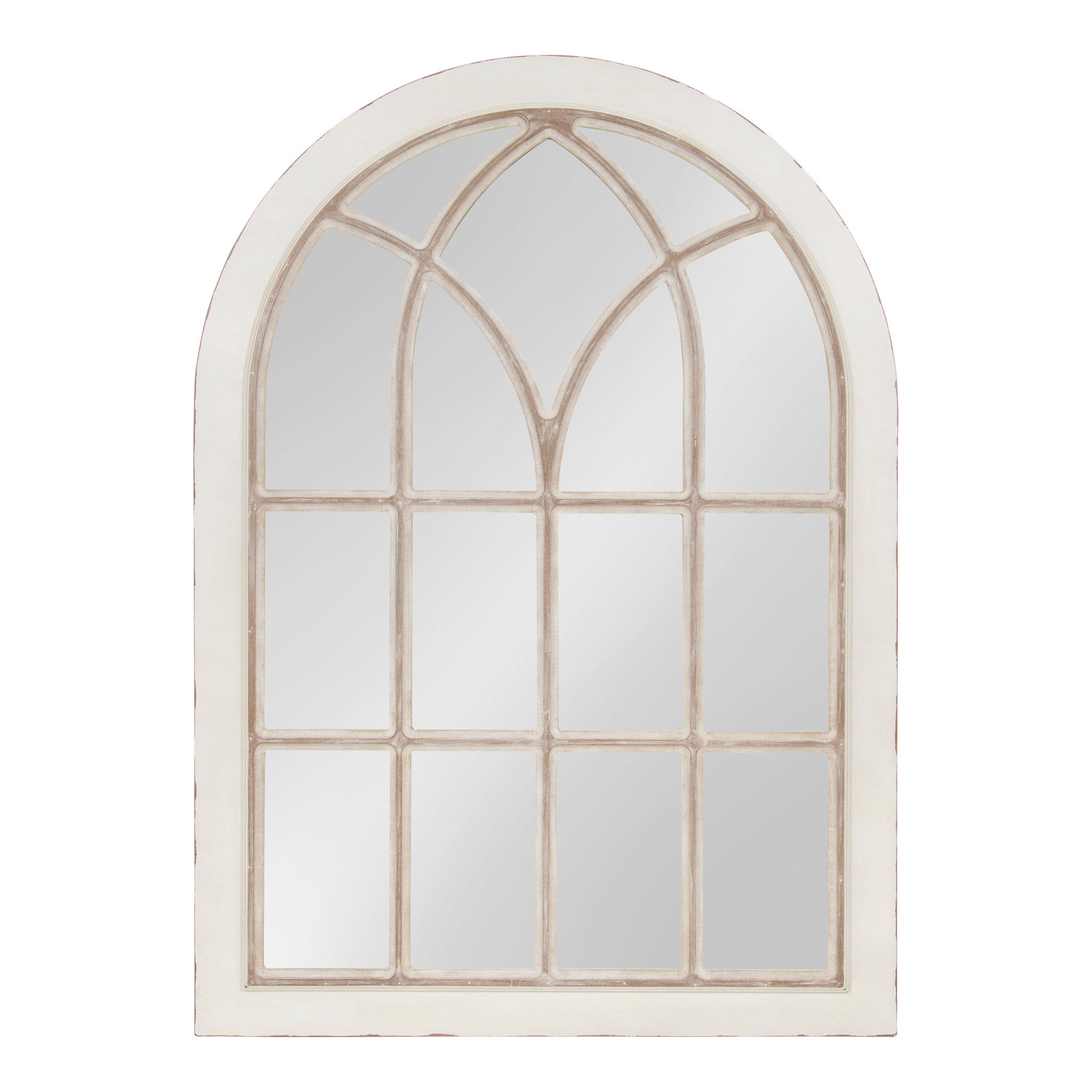 Nikoletta Large Windowpane Arch Mirror