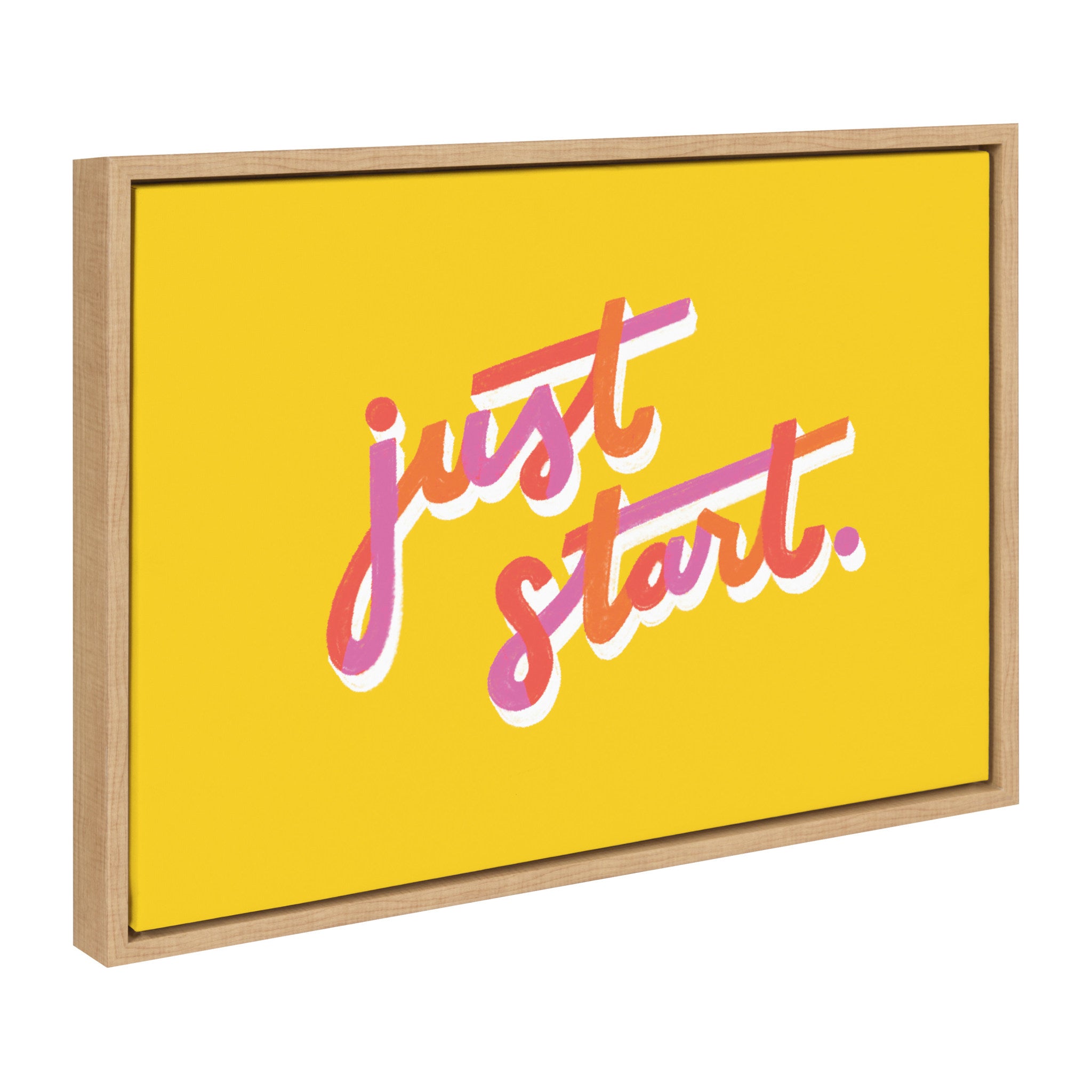 Sylvie Just Start Framed Canvas by Maria Filar