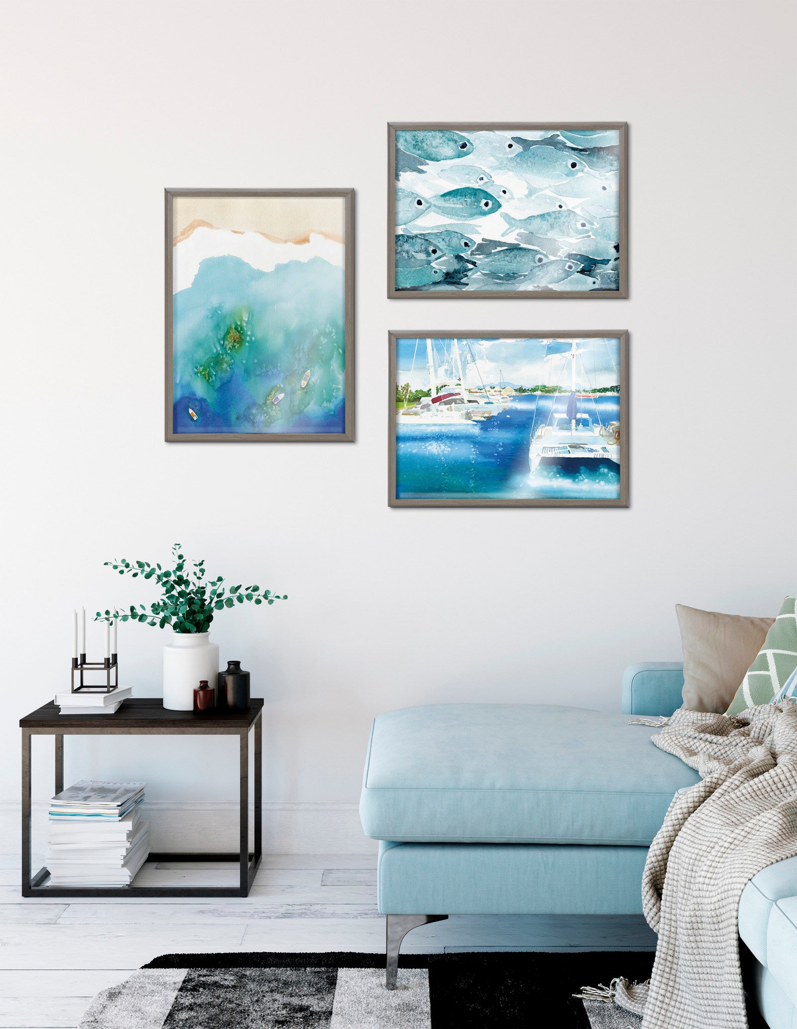 Blake Voyage Framed Printed Glass by Janet Meinke-Lau