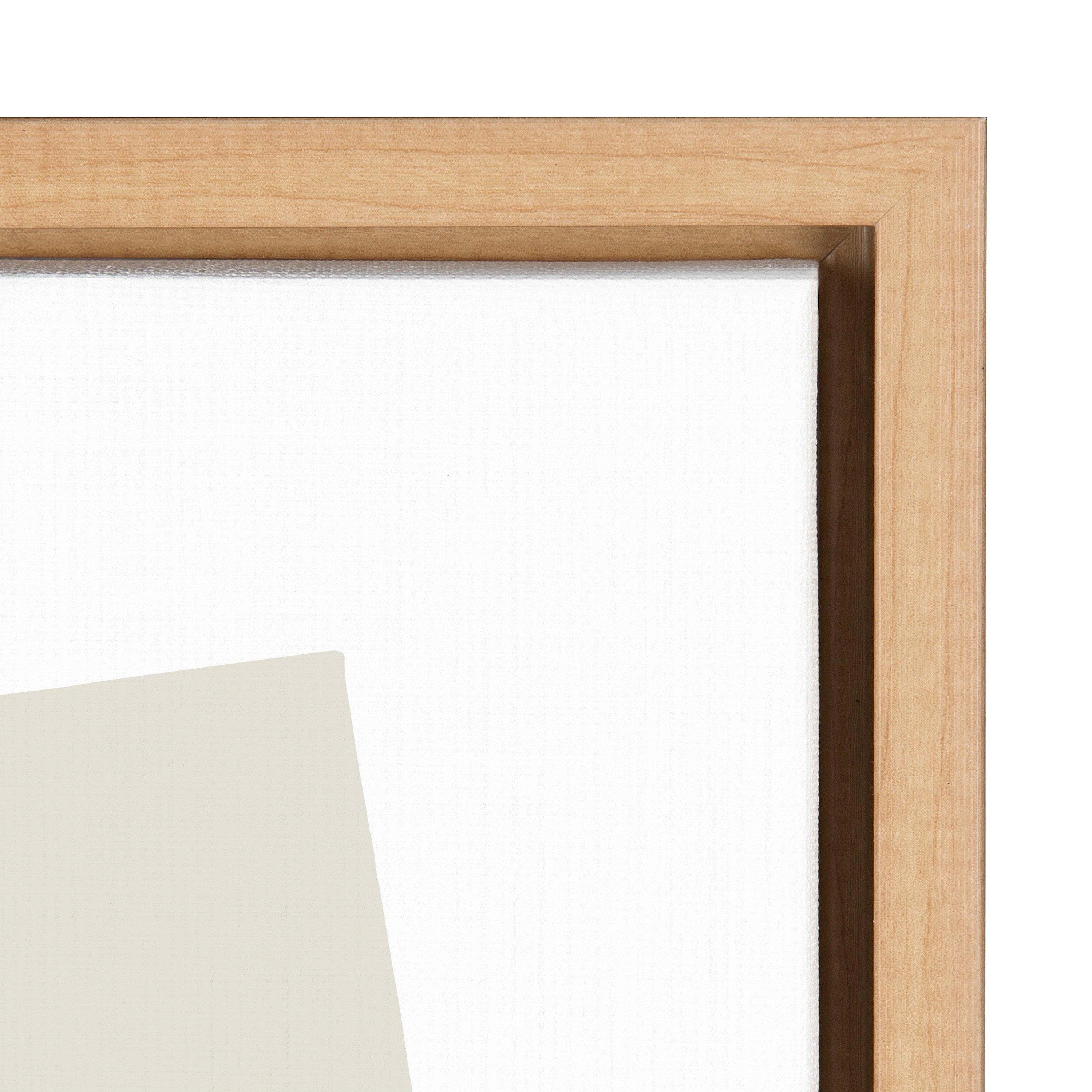 Sylvie Entangled Neutral Framed Canvas by Statement Goods