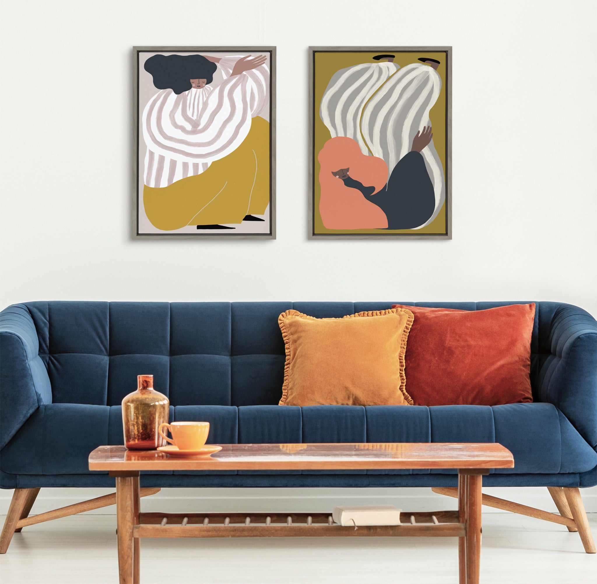Sylvie Quarantine Series Portrait 1 Framed Canvas by Keely Reyes