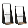 Blackwell Metal and Wood Sconce Set