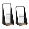 Blackwell Metal and Wood Sconce Set