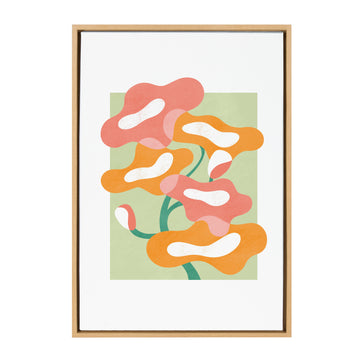 Sylvie Fluid Blooms 2 Framed Canvas by Maggie Stephenson
