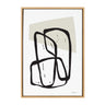 Sylvie Entangled Neutral Framed Canvas by Statement Goods