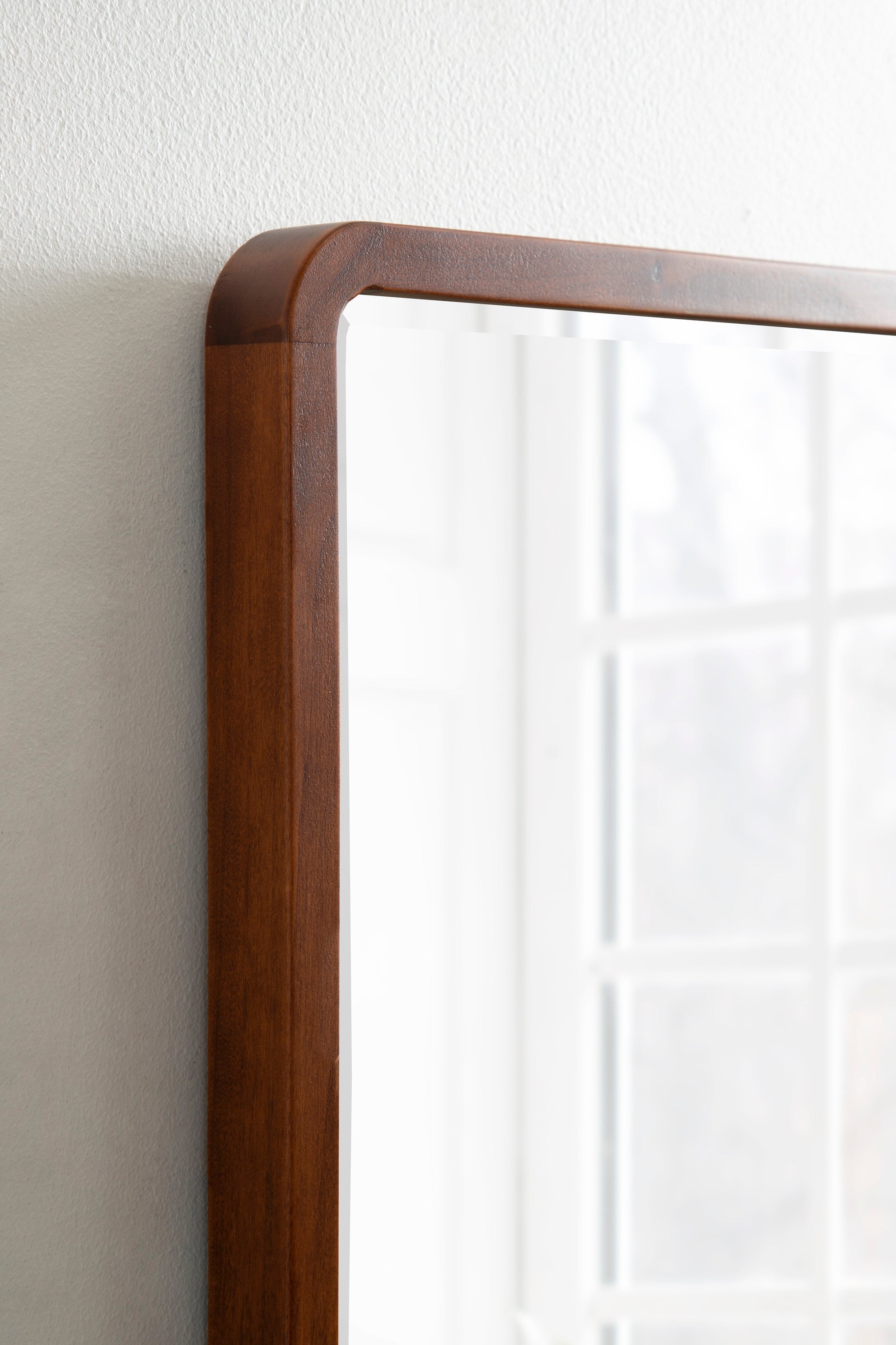 McLean Wood Radius Rectangle Wall Mirror