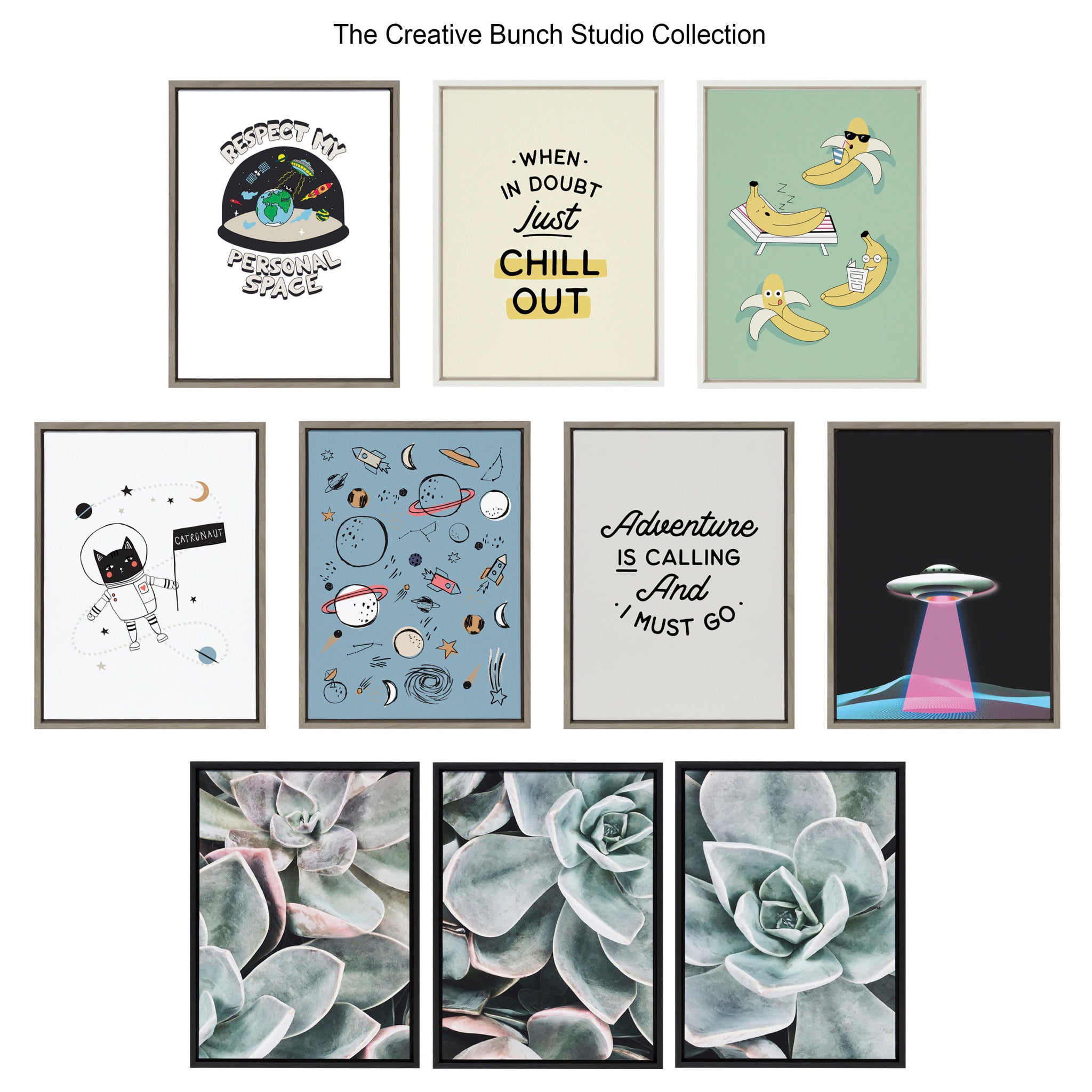 Sylvie Personal Space Framed Canvas by The Creative Bunch Studio