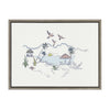 Sylvie Tropical Beach Scene Framed Canvas by The Creative Bunch Studio