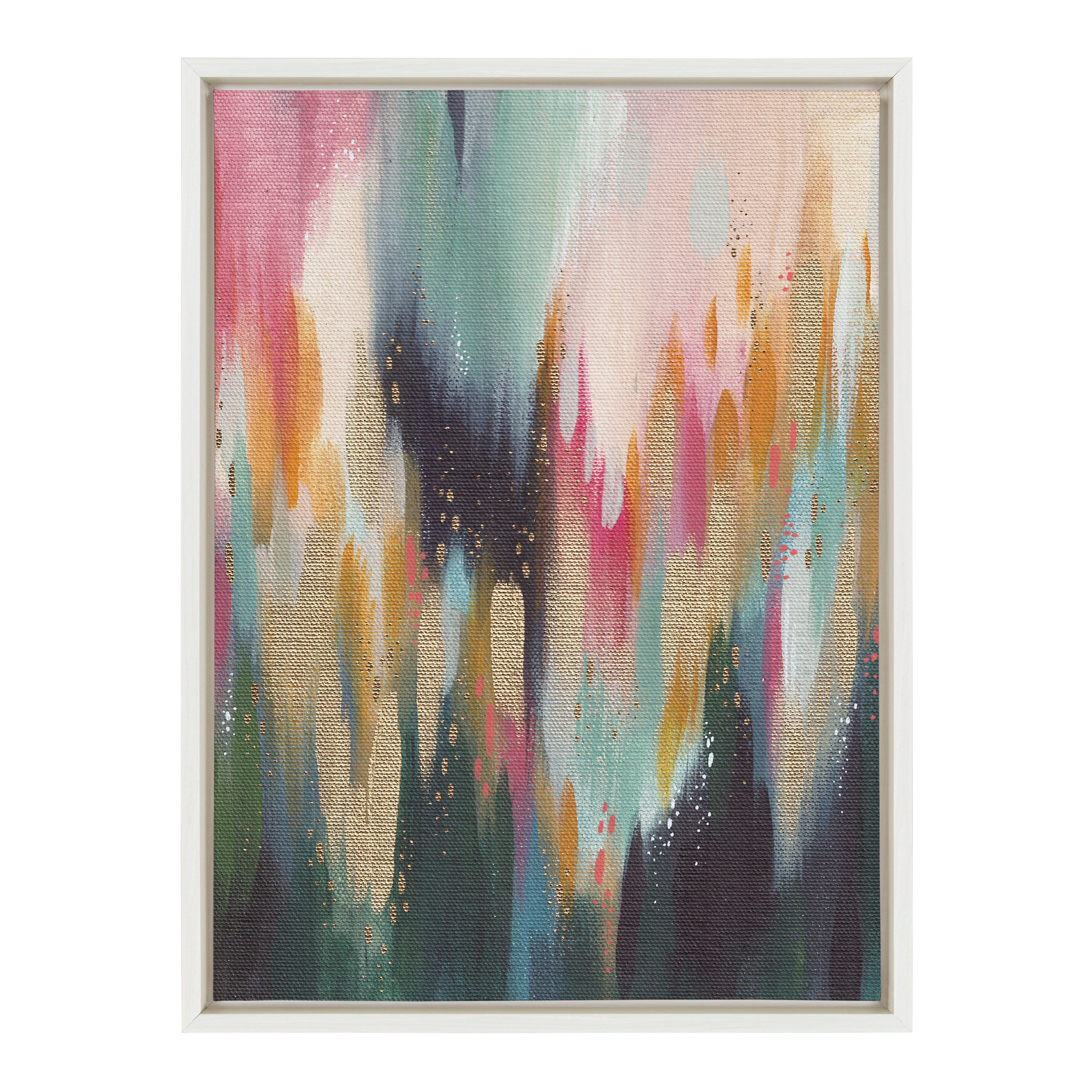Sylvie Brushstroke 135 Framed Canvas by Jessi Raulet of Ettavee